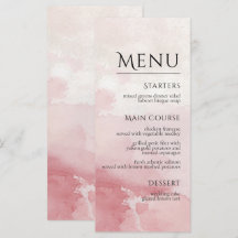 Casamento com Lavagem de Aquarela Rosa