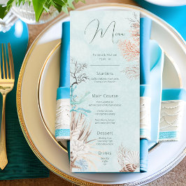 Menu Casamento com o Oceano Aqua Moderno