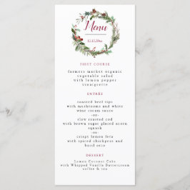 Menu Casamento da Estação de Natal