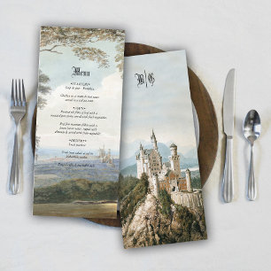 Menu Casamento da Floresta Russa do Castelo de Fairytal
