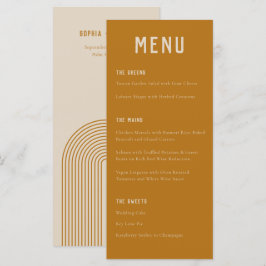 Menu Casamento da Tipografia Laranja do Arch Moderno Oc