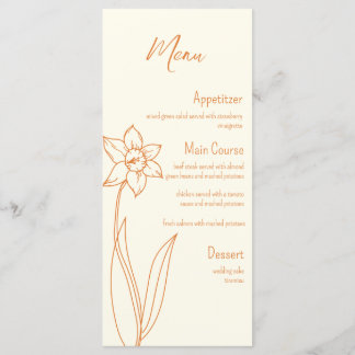 Menu Casamento Daffodil