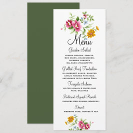 Menu Casamento das Flores da Bela primavera