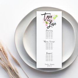 Menu Casamento de Amor de Taco Bout