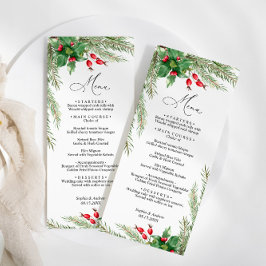Menu Casamento de Berries Vermelhas de Natal