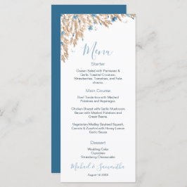 Menu Casamento de Campos Pó Azul Campo