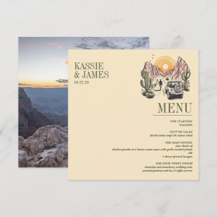 Menu Casamento de Casal fora do canyon