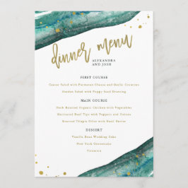 Menu Casamento de Cheiro e Geode Dourado