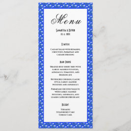 Menu Casamento de Crocuses Azuis
