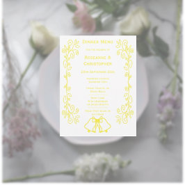 Menu Casamento de Design de Limon Bells