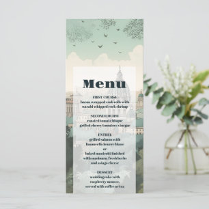 Menu Casamento de Destino de Itália Roma