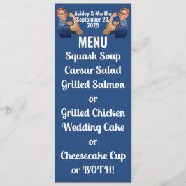 Menu Casamento de Duas Rosias, de 1940