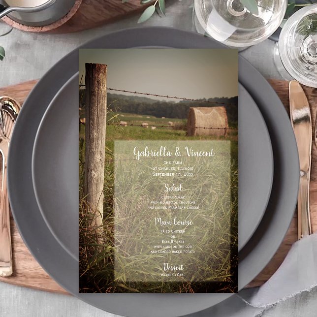 Menu Casamento de Fazendas do País das Pastagens V (Criador carregado)