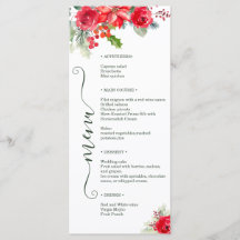 Casamento de Férias de Água-Forte Rosa Poinsettia