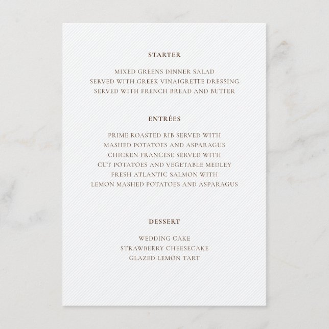 Menu Casamento de Flores de Uvas de Berry Doce e Beijo (Frente)