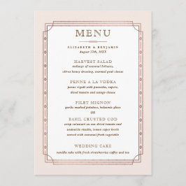 Menu Casamento de Folha de Rosa Rosa Rosa-Rosa-Rosa-Ros