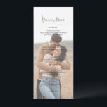 Menu Casamento de Foto Elegante Moderno<br><div class="desc">Design moderno e elegante.</div>
