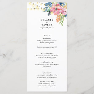 Menu Casamento de Frota e Luzes Brilhantes