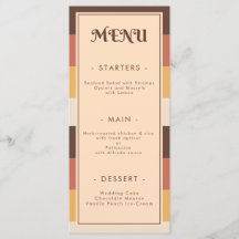 Casamento de Groovy Anos setenta com distribuição 