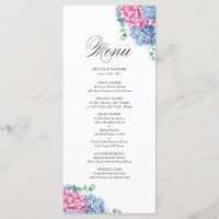 Casamento de Hydrangeas Azuis, Rosa-d-Água