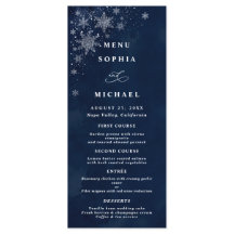 Casamento de Inverno Flocos de Neve à Meia-Noite