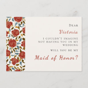 Menu Casamento de Jardim de Pétalas Florais de Rosa Sel