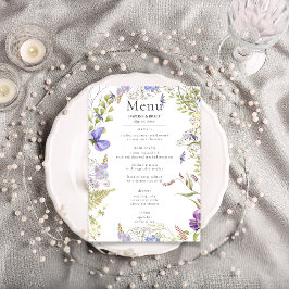 Menu Casamento de Lavandas e Sábios Selvagens Russos