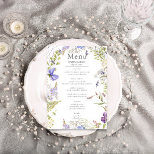 Menu Casamento de Lavandas e Sábios Selvagens Russos