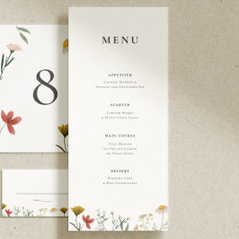 Menu Casamento de Leander Wildflower