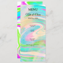 Casamento de líquido acrílico pintado colorido