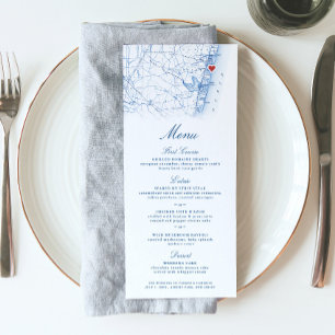 Menu Casamento de Mapa de Nova Jersey no Parque Asbury