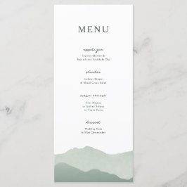 Menu Casamento de Montanha