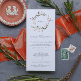 Menu Casamento De Pampas De Flores Selvagens Secas De A