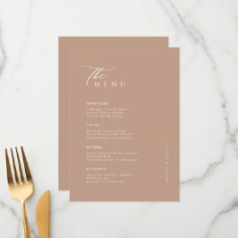 Menu Casamento de Pastel Natural Soft Mocco
