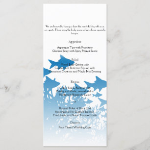 Menu Casamento de Peixes Azuis e Corais