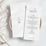 Menu Casamento de Pérolas Brancas<br><div class="desc">Elevem sua recepção com o Menu Casamento de Pérolas Brancas. As elegantes imagens de pérolas e a tipografia minimalista fazem deste menu um chic e sofisticado acréscimo à sua capa de sopa,  fornecendo aos seus convidados uma experiência de jantar refinada.</div>