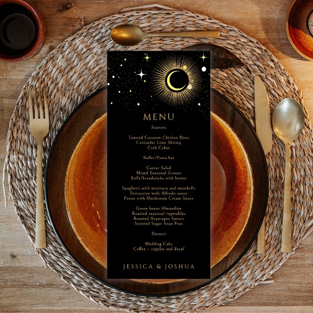 Menu Casamento de Poeira em Galáxias Negras Celestiais (Criador carregado)