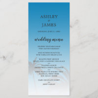 Casamento de Praia de Palma Tropical Azul