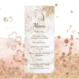 Menu Casamento de Praia Mínima Moderna de Ostras de Aqu
