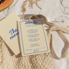 Menu Casamento de Quadros Moderno Funky com Brilho Colo