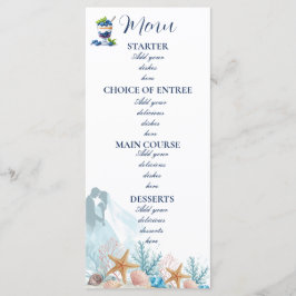 Menu Casamento de Romance Elegante na Costa
