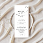 Menu Casamento de Script Elegante Simples<br><div class="desc">Menu de Casamento de Script Elegante Simples</div>