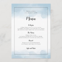 Casamento de Script Preto com Cores Azuis Claras