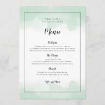Casamento de Script Preto com Molas Verdes Mint