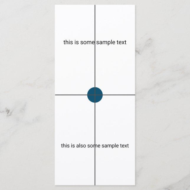 Menu Casamento de teste de amostra (Frente)