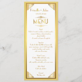 Menu Casamento do menu, reunião do menu, grande Gatsby,