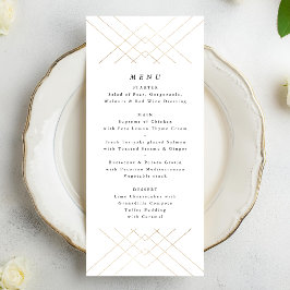 Menu Casamento Dourado com a Elegância Branca Diamond G