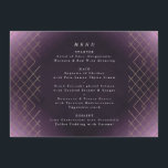 Menu Casamento Dourado com Diamond Geo Deco da Elegânci<br><div class="desc">Descubra a tendência de Gatsby do Excelente com este Design - com uma placa de rack ou um menu de recepção de casamento. Antiguidade para um maravilhoso casamento teórico da boemia. Vintage Na moda Boho. Um design Geométrico Geométrico Excelente Gatsby Incrível design com linhas de deco de arte no estilo...</div>