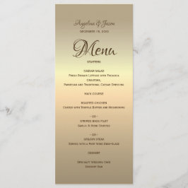 Menu Casamento Dourado simples