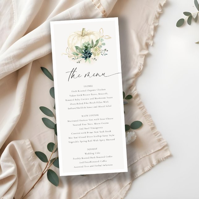 Menu Casamento Dourado Suculente de Abóbora Suculente A (Criador carregado)